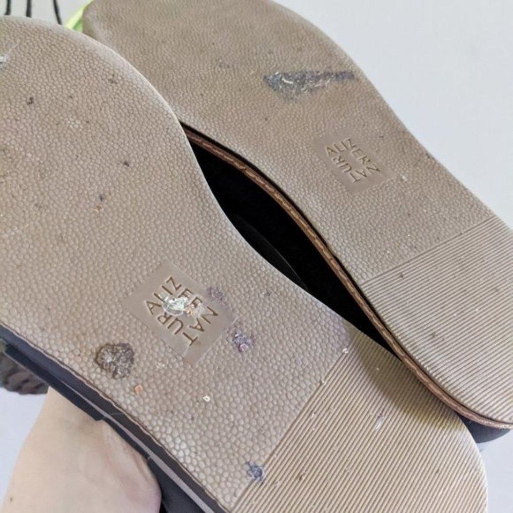 Naturalizer Billie Black Leather Platform Sandal, 11 - Picture 10 of 13